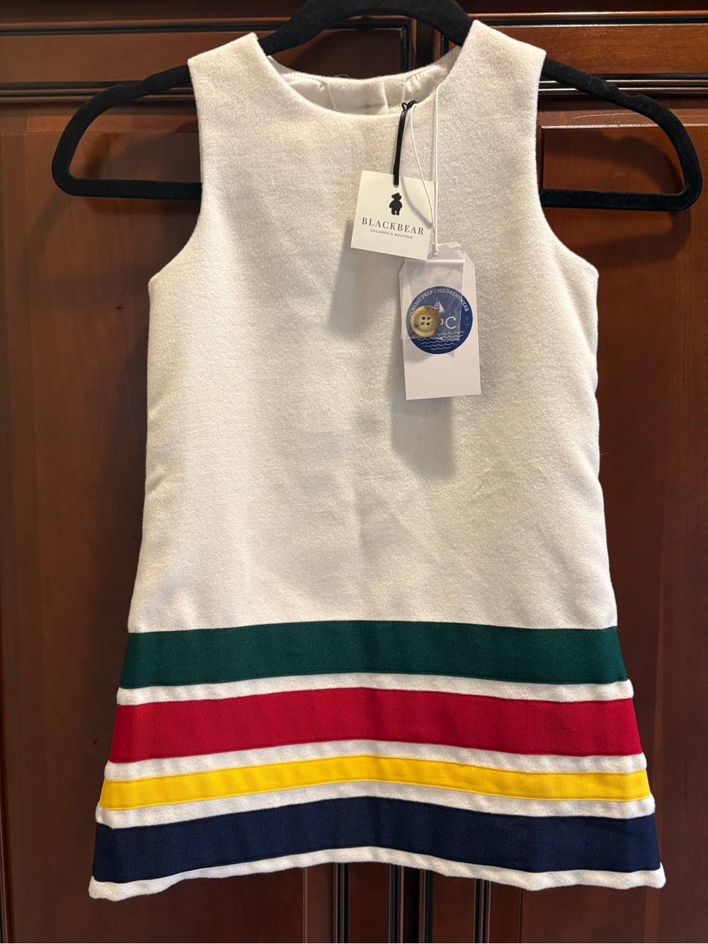 Classic Prep Children’s wear Wool/Polyester Adirondack Kelly Dress Cannoli Cream